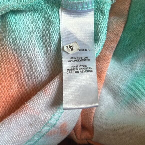 Jolie & Joy by FCT with Live Size Small Long Sleeve Crop Top Sweatshirt Tie Dye - Picture 5 of 5